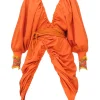 Discount Andrea Iyamah Ilo Robe-Clay