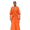 Discount Andrea Iyamah Ilo Robe-Clay