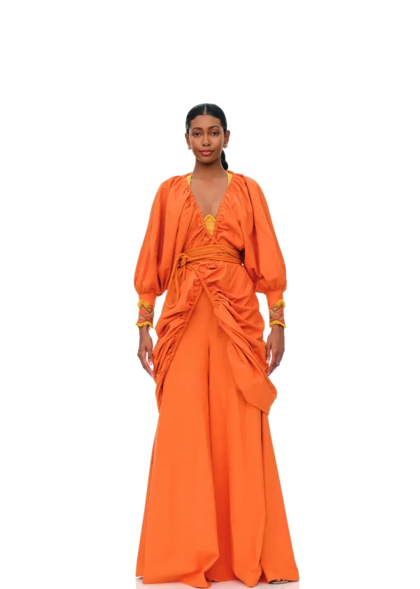 Discount Andrea Iyamah Ilo Robe-Clay