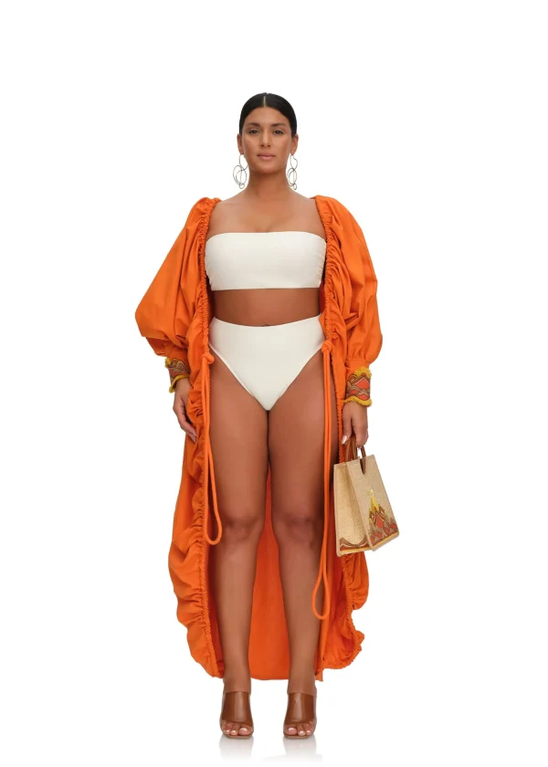 Discount Andrea Iyamah Ilo Robe-Clay