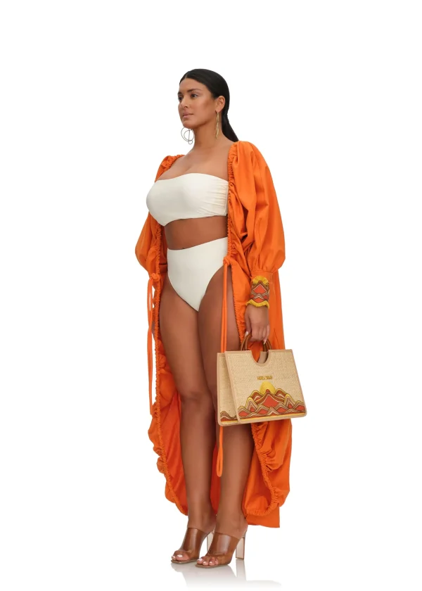 Discount Andrea Iyamah Ilo Robe-Clay