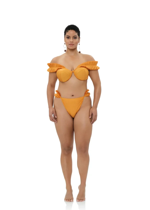 Discount Andrea Iyamah Mulan Bikini-Sunset Gold