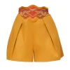 Fashion Andrea Iyamah Olla Shorts-Mustard
