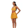 Fashion Andrea Iyamah Olla Shorts-Mustard