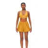 Fashion Andrea Iyamah Olla Shorts-Mustard